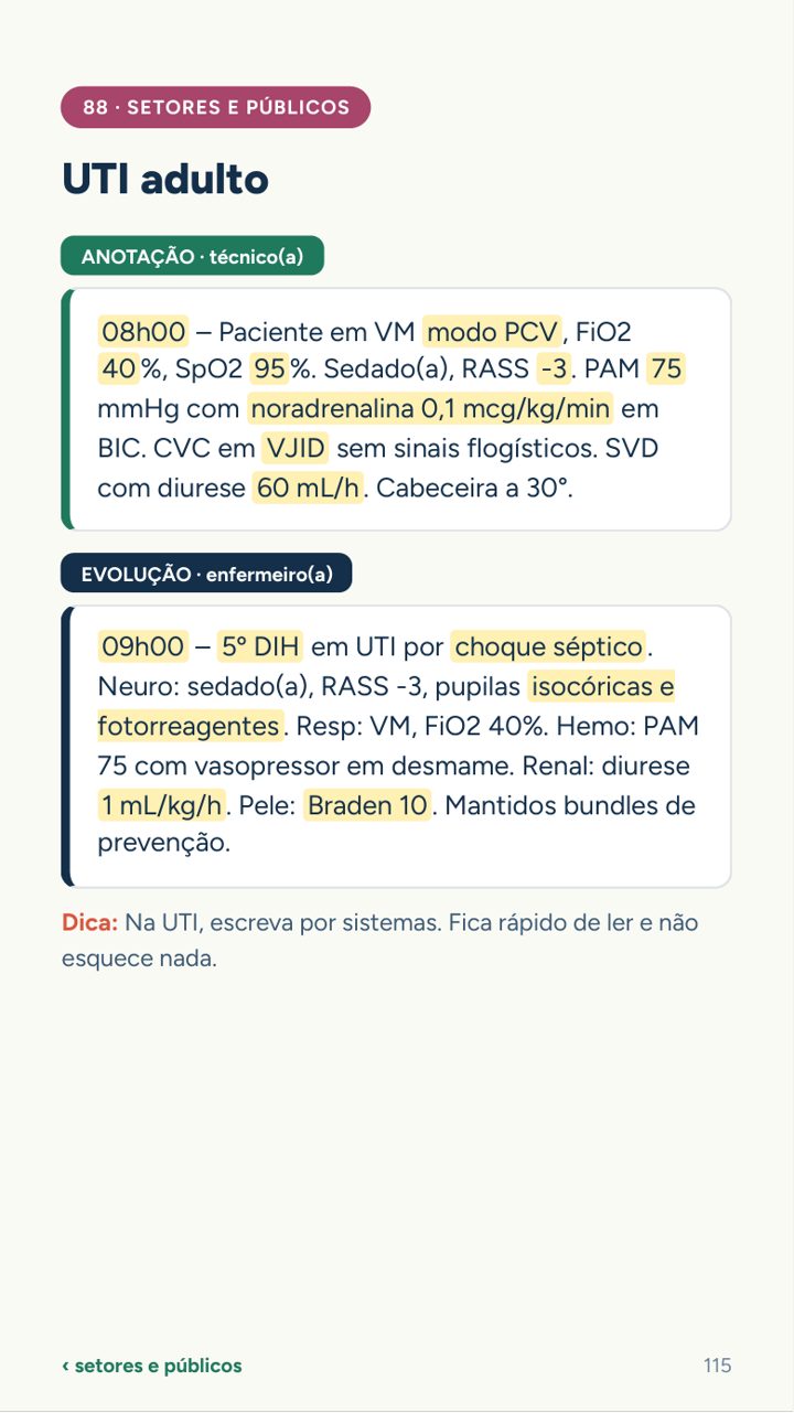 Modelo de UTI adulto